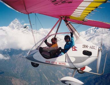 Microlight in Nepal