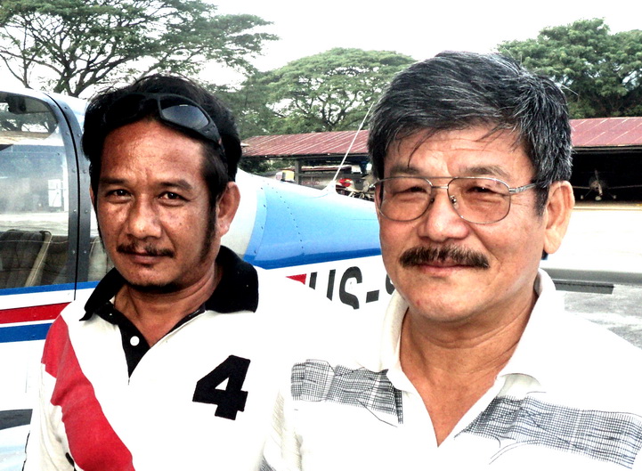 Khun Lek with his assistant Kasem