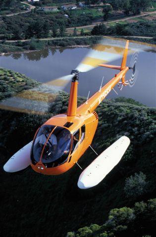 R44 with floats
