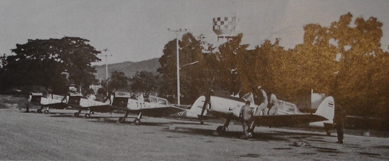 RTAF Chipmonks at Don Muang Airport in Bangkok