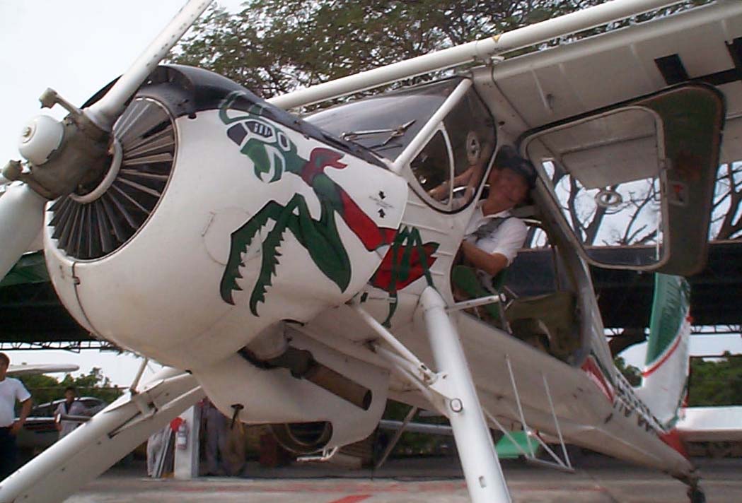 Khun Wichai in the PZL-104 WILGA