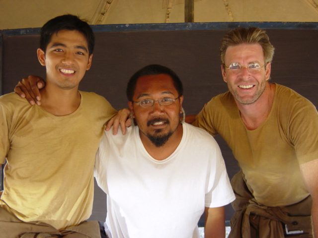 Sonram (Duang), Khun Pia and Tom (Pierre)